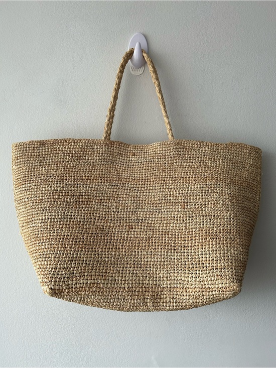 Massimo Dutti Handbags - Massimo Dutti Natural Woven Straw Tote